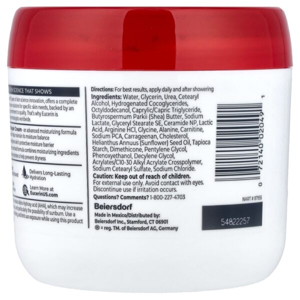 Creme Corporal Advanced Repair Pele Seca a Muito Seca Sem Perfume 454 g - Eucerin
