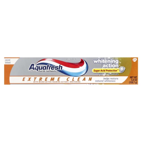 Creme Dental com Flúor Extreme Clean Ação Branqueadora Hortelã 158.7 g - Aquafresh