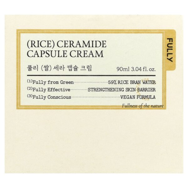 Creme em Cápsula de Ceramida de Arroz 90 ml - Fully