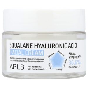 Creme Facial com Ácido Hialurônico Esqualano 55 ml - APLB