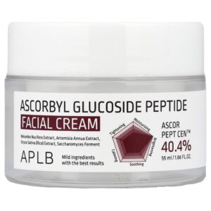 Creme Facial de Peptídeos de Glicopiranosídeo Ascorbila 55 ml - APLB