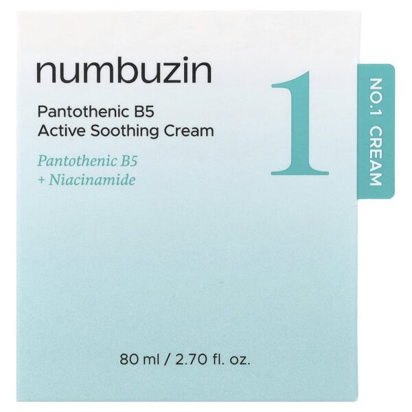 Creme Facial Suavizante Pantothenic B5 No. 1 80 ml - Numbuzin