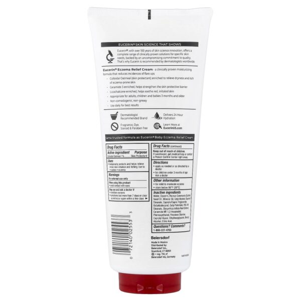 Creme Hidratante Eczema Relief Alívio de Eczema Sem Perfume 396 g - Eucerin