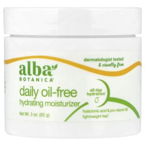 Creme Hidratante Facial Sem Óleo Hawaiian Aloe e Chá Verde 85 g - Alba Botanica