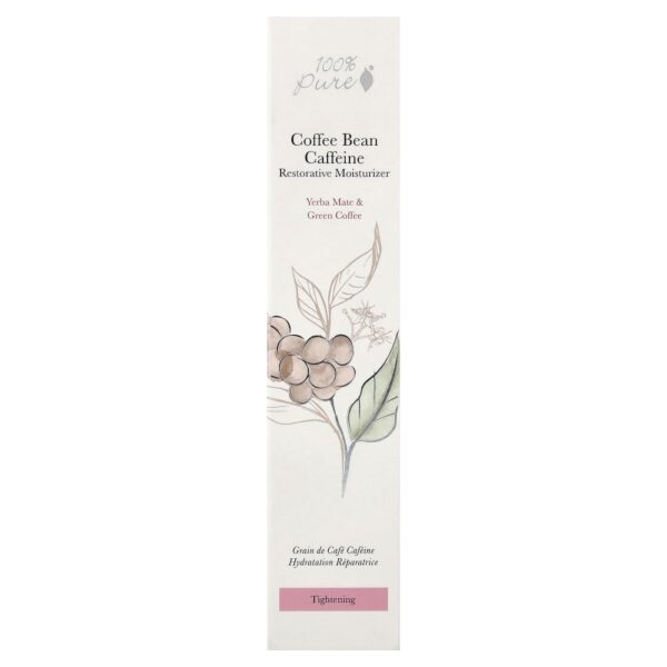 Creme Hidratante Restaurador com Cafeína e Grãos de Café 40 ml - 100% Pure