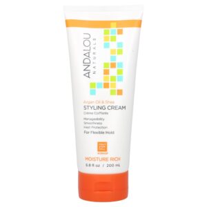 Creme para Pentear Leave-In Óleo de Argan e Manteiga de Karité - Andalou Naturals