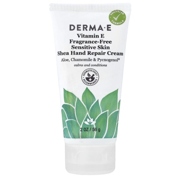 Creme Reparador para as Mãos Karité Pele Sensível Sem Perfume 56 g - DERMA E