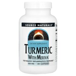 Cúrcuma Curcumin com Meriva 500 mg 120 Cápsulas - Source Naturals