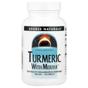 Cúrcuma Curcumin com Meriva 500 mg 120 Comprimidos - Source Naturals