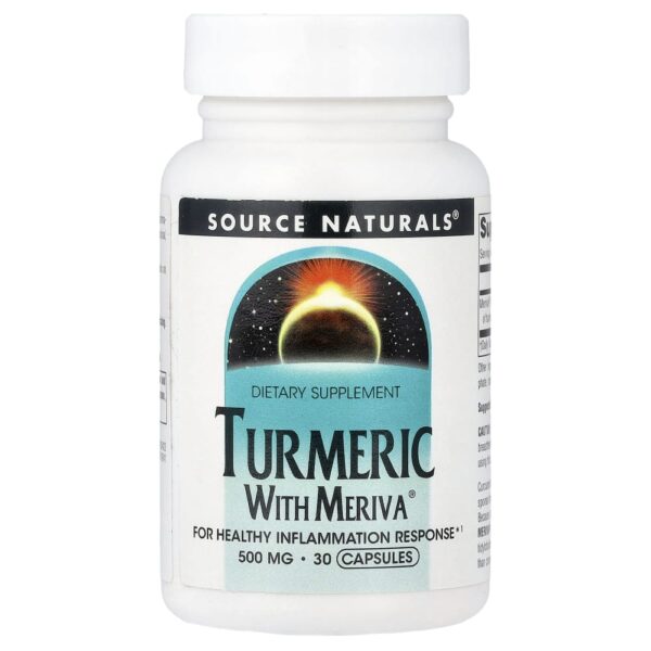Cúrcuma Curcumin com Meriva 500 mg 30 Cápsulas - Source Naturals
