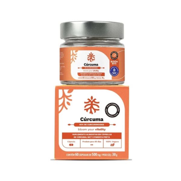 Cúrcuma 500mg com Óleo de Linhaça 60 Cápsulas - Ocean Drop