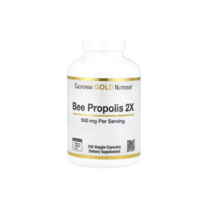 Própolis de Abelha 2X Extrato Concentrado 500 mg 240 Cápsulas Vegetais - California Gold Nutrition