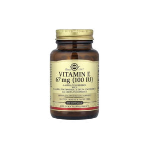 d1be4e698f634153acc2e513f4ec4642-n757lz228q.jpg Vitamina E de Origem Natural d-Alfa-Tocoferol 100 UI (67mg) 100 Softgels - Solgar