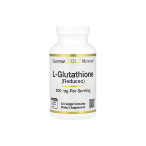 L-Glutationa Reduzida 500mg 120 Cápsulas Vegetais - California Gold Nutrition