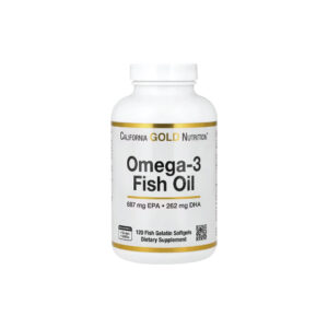 Óleo de Peixe Ômega-3 120 Cápsulas Gelatinosas (1.250mg por Cápsula) - California Gold Nutrition