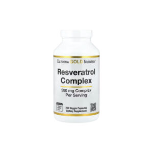 Complexo de Resveratrol com Extrato da Semente de Uva Extrato de Vinho Tinto e trans-Resveratrol 250 Cápsulas Vegetais - California Gold Nutrition