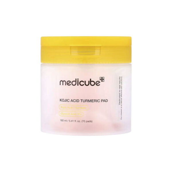 Discos Tônicos Esfoliantes de Cúrcuma e Ácido Kójico Kojic Acid Turmeric Pad 70 Discos - Medicube