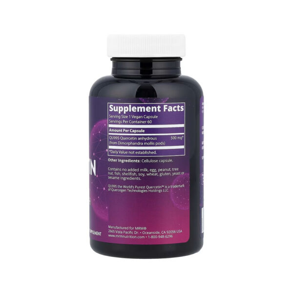 Quercetina 500mg 60 Veg Cápsulas - MRM