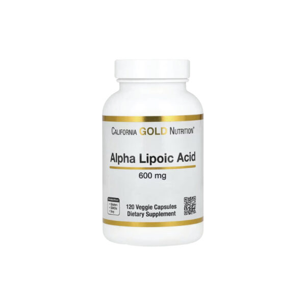 Ácido Alpha Lipoico 600 mg 120 Cápsulas Vegetais - California Gold Nutrition