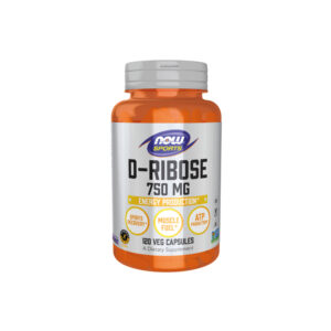 D-Ribose 750mg 120 Veg Cápsulas - Now Foods