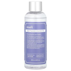 Dear Klairs - Tônico Facial Preparador Supple Preparation Unscented Toner Sem Perfume 180 ml
