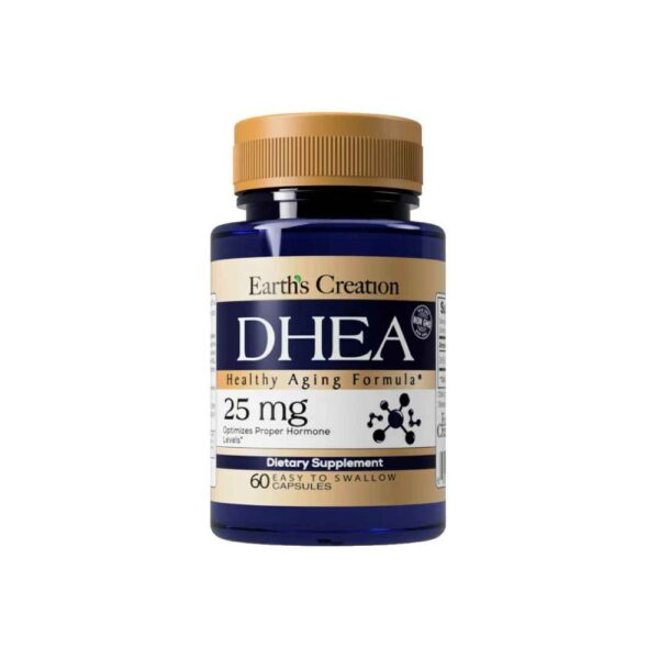DHEA 25mg 60 Cápsulas - Earth's Creation