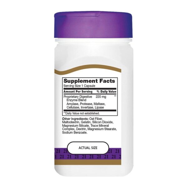 Digestive Enzymes (Enzimas Digestivas) 60 Cápsulas - 21st Century