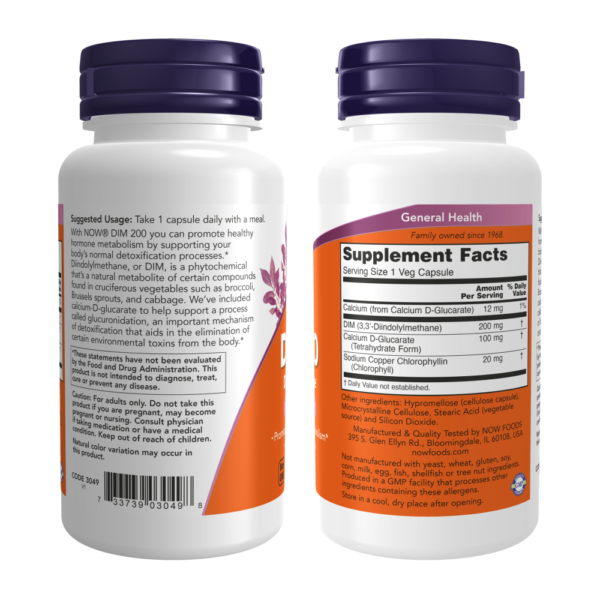 DIM 200 Diindolylmethane 90 Veg Cápsulas - Now Foods