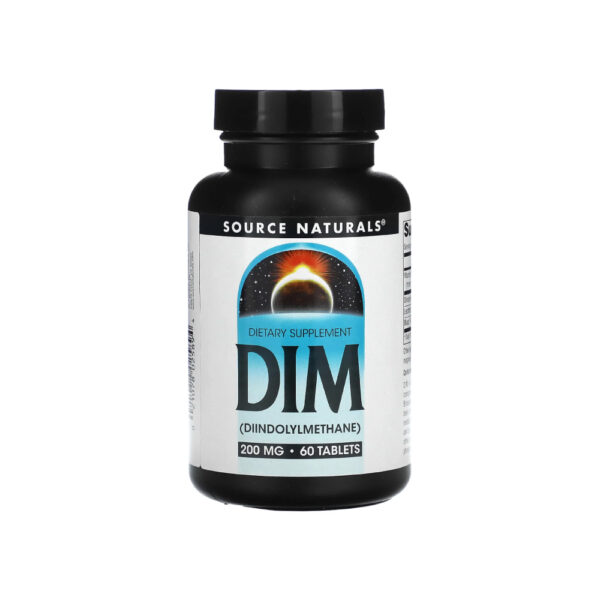DIM 200mg (Diindolylmethane) 60 Tabletes - Source Naturals