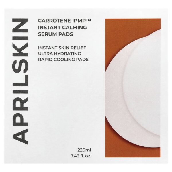 Discos de Sérum Facial Calmante Carrotene IPMP Quick Soothing Pads 220 ml - Aprilskin