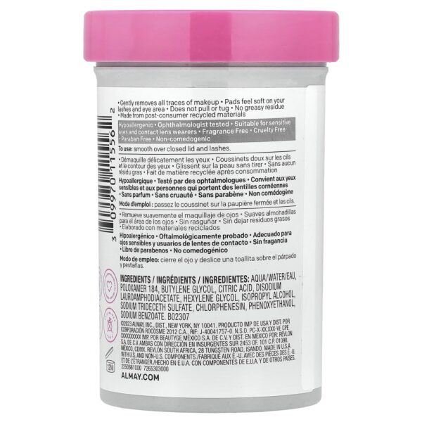 Discos Demaquilantes para a Área dos Olhos Eye Makeup Remover Pads 120 Unidades - Almay