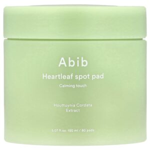 Discos Faciais Heartleaf Spot Pad Calming Touch 80 Unidades 150 ml - Abib