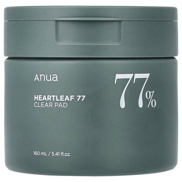 Discos Tonificantes Suaves Heartleaf 77 Clear Pad 160 ml - Anua