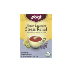 e65e42e5a2cd49ab8472f363b7aa6e2e-7qcbig68zq.jpg Chá Alívio ao Estresse Mel e Lavanda Sem Cafeína 16 Saquinhos - Yogi Tea
