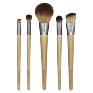 EcoTools - Kit de Pincéis Faciais Start the Day Beautifully 5 Peças com Estojo