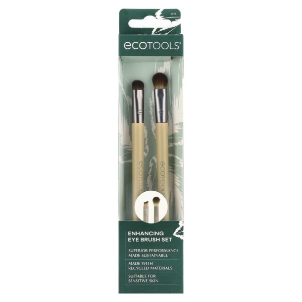 EcoTools - Kit de Pincéis para Olhos Enhancing Eye Set 2 Unidades