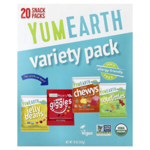 Embalagem Variada 20 Pacotes 14 g Cada - YumEarth