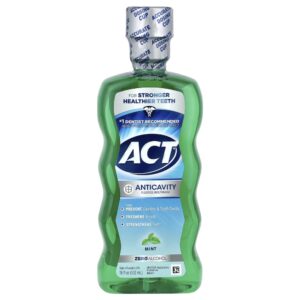 Enxaguante Bucal Anticáries com Flúor Sem Álcool Sabor Menta 532 ml - ACT