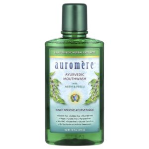 Enxaguante Bucal Ayurvédico Neem e Peelu Sem Álcool 473 ml - Auromere
