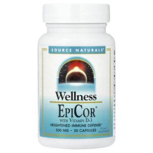 EpiCor com Vitamina D3 30 Cápsulas - Source Naturals