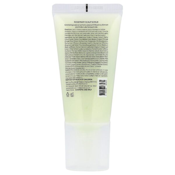 Esfoliante para Couro Cabeludo com Sal Marinho e Alecrim 165 g - Aromatica
