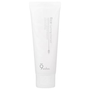 Espuma de Limpeza Facial de Arroz Rice Foaming Cleanser 120 ml - 9Wishes