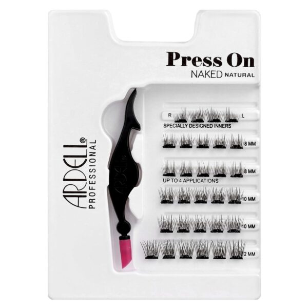 Extensões de Cílios Postiços Pré-Coladas Press On Naked Natural 30 Clusters - Ardell