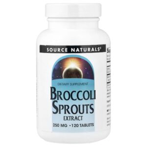 Extrato de Brotos de Brócolis 250 mg 120 Comprimidos - Source Naturals