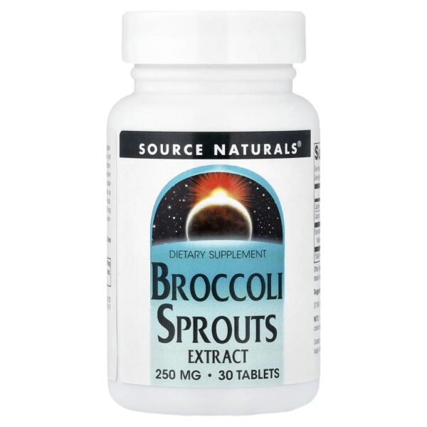 Extrato de Brotos de Brócolis 30 Comprimidos - Source Naturals