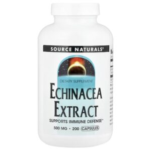 Extrato de Equinácea 500 mg 200 Cápsulas - Source Naturals