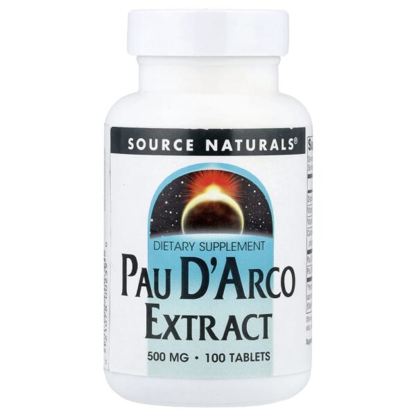 Extrato de Pau D'Arco 100 Comprimidos - Source Naturals