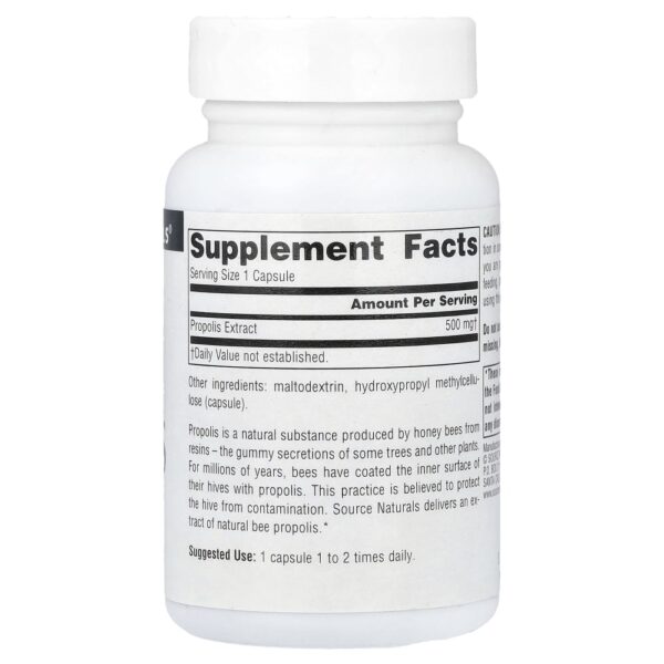 Extrato de Própolis 500 mg 60 Cápsulas - Source Naturals