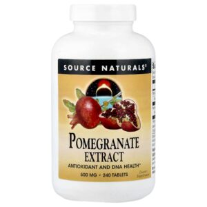 Extrato de Romã 500 mg 240 Comprimidos - Source Naturals
