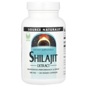 Extrato de Shilajit 500 mg 120 Cápsulas Veganas - Source Naturals